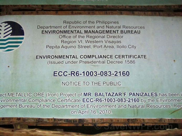 Environmental Compliance Certificate