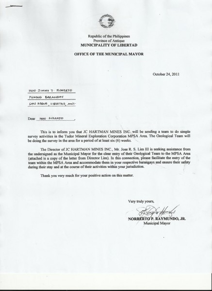 JC Hartman Mines Inc.