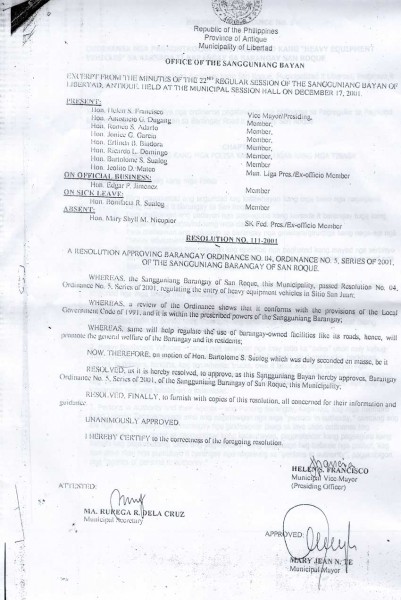 Barangay Ordinance